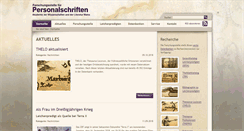 Desktop Screenshot of personalschriften.de